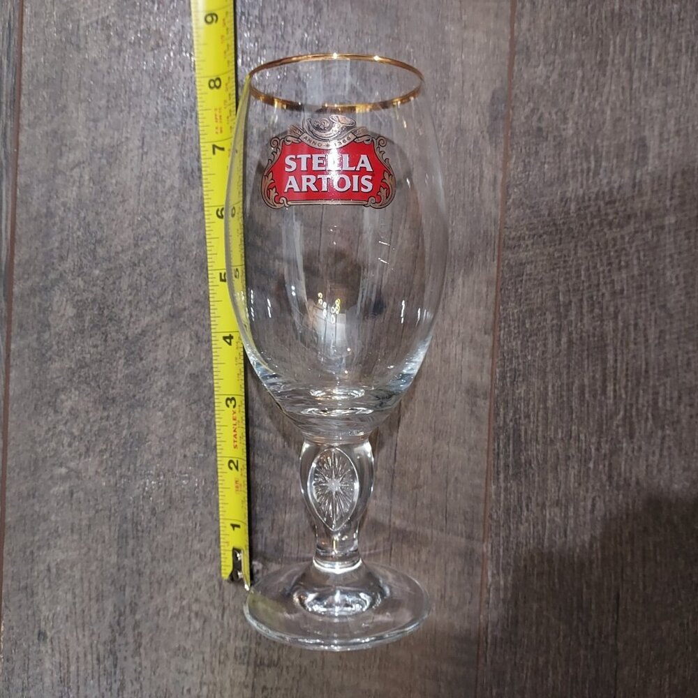 Beer Glass Lot of 3 Coors Jets Stella Blue Moon Barware - Picture 7 of 12